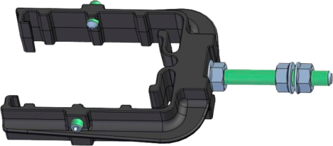 Пластиковый подвес жёсткий для троллейного шинопровода TEHNOTRON